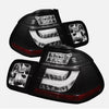 Black LED 3D Tail Lights Fit For BMW E46 3 Series 4D Sedan 318I 320I 1998-2001