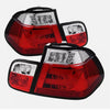 Clear Red LED 3D Tail Lights Fit For BMW E46 3 Series 4D Sedan 318I 320I 1998-2001