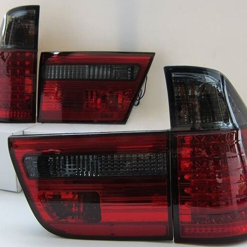 Smoked Red LED Tail Lights Fit For BMW X5 E53 SUV 1998-2002 - image 2