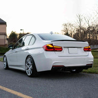 Clear Red 3D OLED Sequential Tail Lights Fit For BMW F30 F35 F80 M3 2012-2018 - image 7