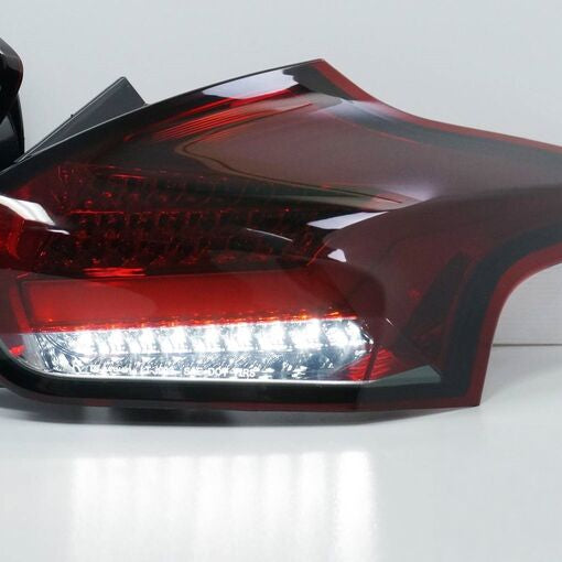 Smoke Red Full LED 3D Light Bar Tail Lights Fit For Ford Focus LZ 2015-2018 - image 4