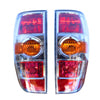 Pair Tail Lights Fit For Mazda BT50 XTR UTE 2008-2011 Left + Right Chrome