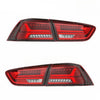 Clear Red LED Dynamic Tail Lights Fit For Mitsubishi Lancer CJ EVO X VRX 2007-2018