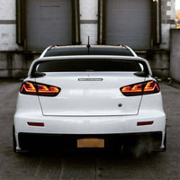 Clear Red 3D V3 LED Tail Lights Fit For Mitsubishi Lancer CJ EVO X VRX 2007-2018 - image 3