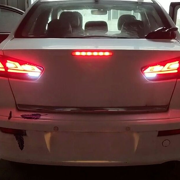 Clear Red 3D V3 LED Tail Lights Fit For Mitsubishi Lancer CJ EVO X VRX 2007-2018 - image 4