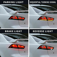 Clear Red 3D V3 LED Tail Lights Fit For Mitsubishi Lancer CJ EVO X VRX 2007-2018 - image 9
