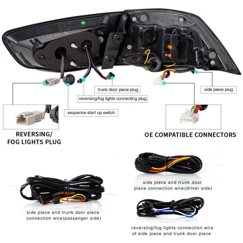 Clear Red 3D V3 LED Tail Lights Fit For Mitsubishi Lancer CJ EVO X VRX 2007-2018 - image 12