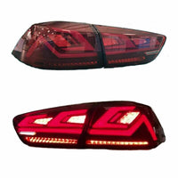 Clear Red 3D V3 LED Tail Lights Fit For Mitsubishi Lancer CJ EVO X VRX 2007-2018 - image 13