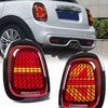Clear Red LED Sequential Signal Tail Lights Fit For Mini Cooper F55/56/57 2014-2021