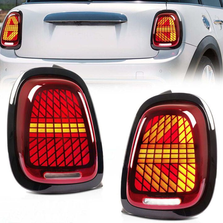Clear Red LED Sequential Signal Tail Lights Fit For Mini Cooper F55/56/57 2014-2021 - image 2