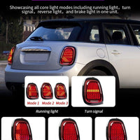Clear Red LED Sequential Signal Tail Lights Fit For Mini Cooper F55/56/57 2014-2021 - image 3