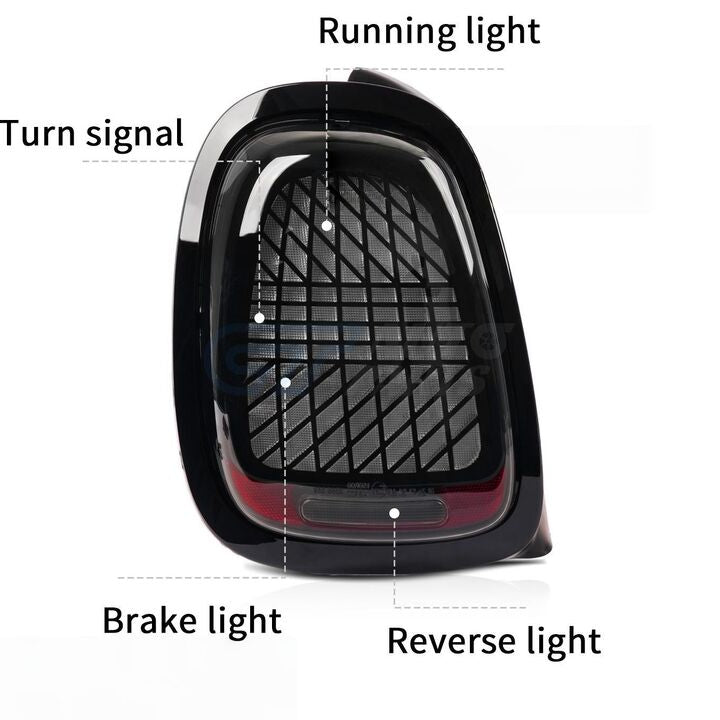 Smoke LED Sequential Signal Tail Lights Fit For Mini Cooper F55/56/57 2014-2021 - image 5