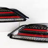 Black Fiber Sequential LED Tail Lights Fit For Nissan 200SX S15 Silvia Spec R 1999-2002