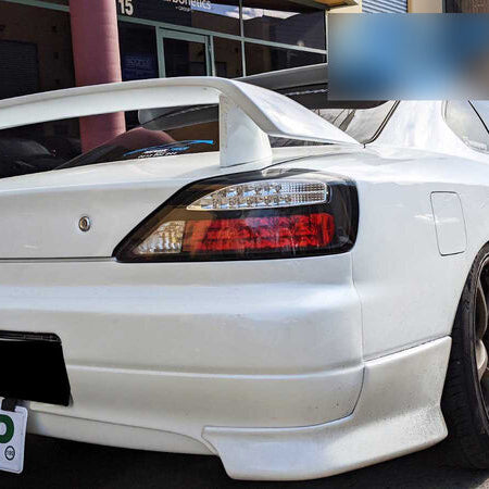 Yashio Factory Black Dynamic LED Tail Lights Fit For Nissan Silvia 200SX S15 Spec R 1999-2002 - image 5