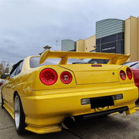 Clear Red LED Tail Lights Fit For Nissan Skyline R34 GTR GTT Coupe 1999-2002 - image 2