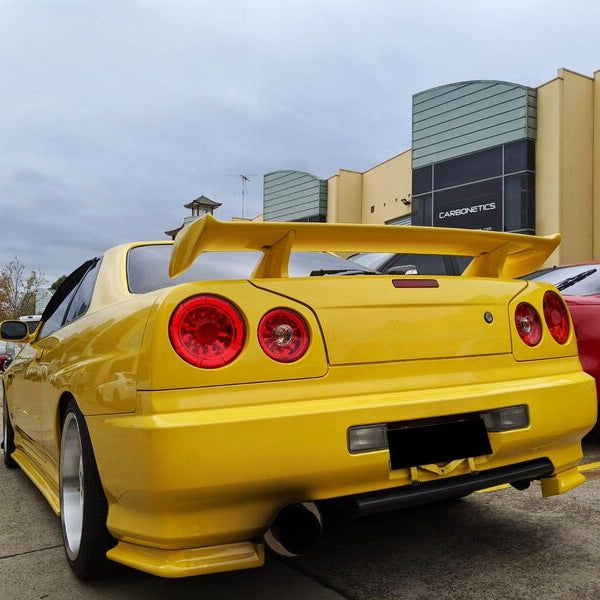 Clear Red LED Tail Lights Fit For Nissan Skyline R34 GTR GTT Coupe 1999-2002 - image 2