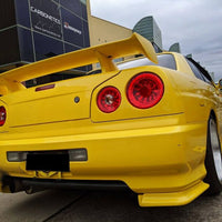 Clear Red LED Tail Lights Fit For Nissan Skyline R34 GTR GTT Coupe 1999-2002 - image 3
