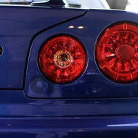 Clear Red LED Tail Lights Fit For Nissan Skyline R34 GTR GTT Coupe 1999-2002 - image 4