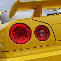Clear Red LED Tail Lights Fit For Nissan Skyline R34 GTR GTT Coupe 1999-2002 - image 14