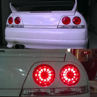 Clear Red LED Tail Lights Fit For Nissan Skyline R33 GTR GTST Coupe 1995-1998 - image 4