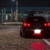 Smoke Red LED Tail Lights Fit For Nissan Skyline R34 GTR GTT Coupe 1999-2002 - image 4