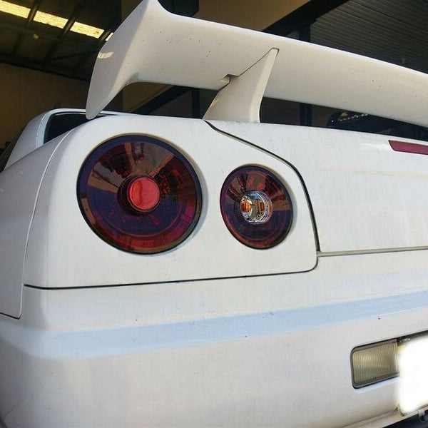 Smoke Red LED Tail Lights Fit For Nissan Skyline R34 GTR GTT Coupe 1999-2002 - image 6