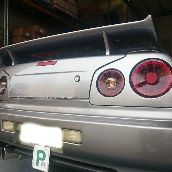 Smoke Red LED Tail Lights Fit For Nissan Skyline R34 GTR GTT Coupe 1999-2002 - image 8