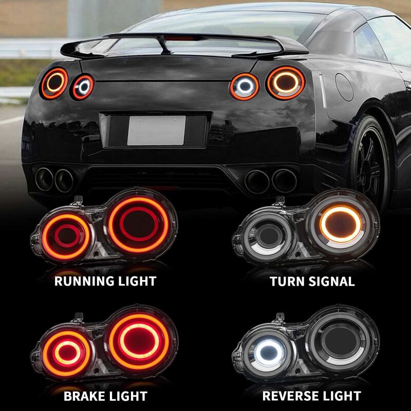 HRS Smoke 3D LED Taillights Fit For Nissan GTR R35 – The Elite Series 2007-2024 - image 14