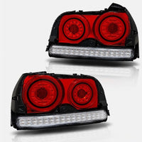 78 Works Fiber Ring LED Taillights Fit For Nissan Skyline R34 4D Sedan HR34 ER34 ENR34 1998-2002 - image 3