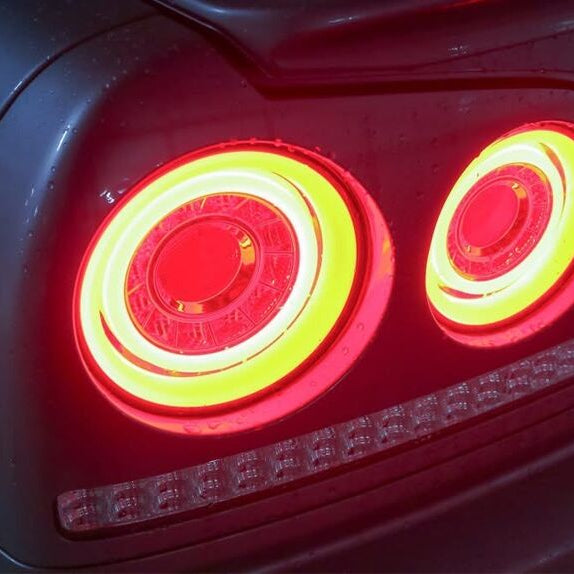 78 Works Fiber Ring LED Taillights Fit For Nissan Skyline R34 4D Sedan HR34 ER34 ENR34 1998-2002 - image 9