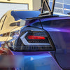 V5 Black White Bar LED Dynamic Tail Lights Fit For Subaru WRX STI VA 2015-2021
