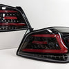 V4 Black Red LED Dynamic Tail Lights Fit For Subaru WRX STI VA 2015-2021