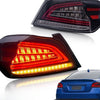 Black Full LED V3 Dynamic Indicator LED Tail Lights Fit For Subaru WRX STI VA 2015-2021