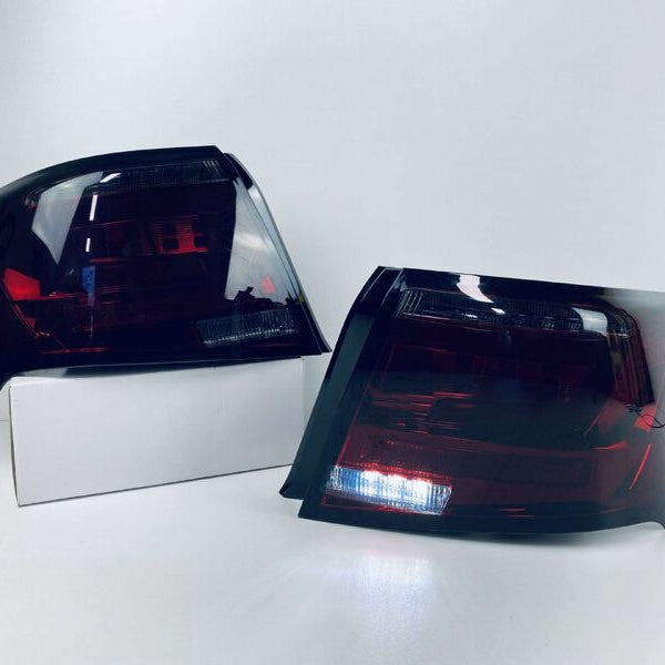 Smoke Red LED Taillights Dynamic Signal for Subaru Impreza WRX STI G3 4D 2008-2013