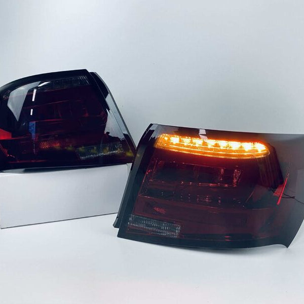 Smoke Red LED Taillights Dynamic Signal for Subaru Impreza WRX STI G3 4D 2008-2013