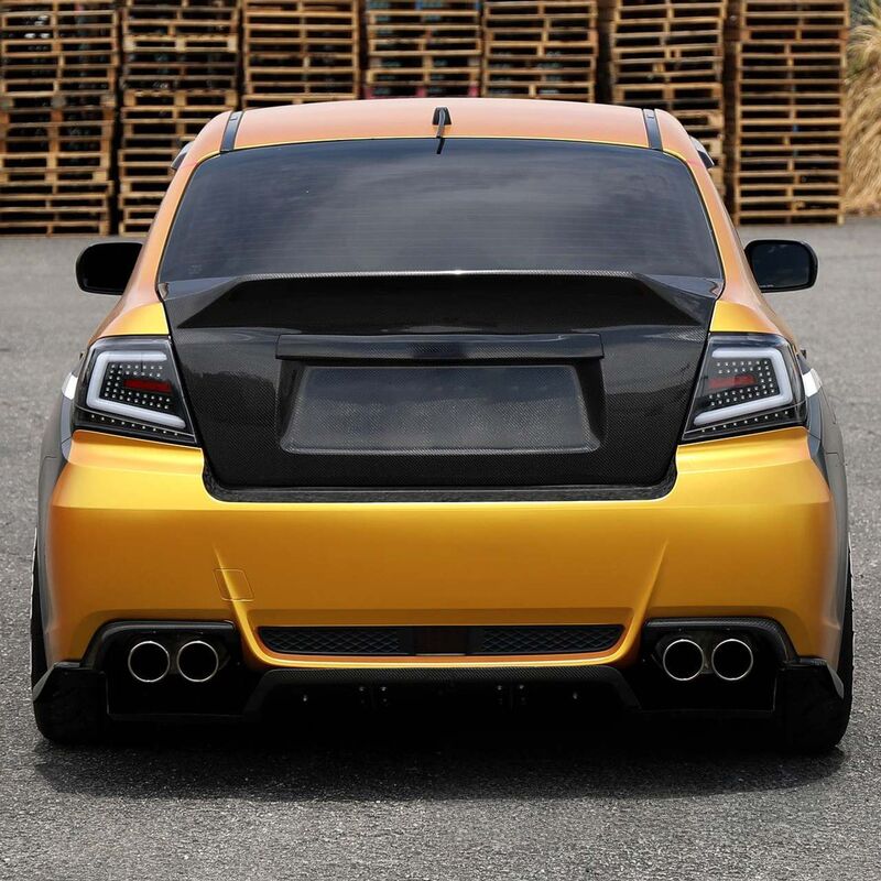 Spec D Glossy Black Sequential LED Taillights Fit For Subaru Impreza WRX STI Sedan G3 2008-2013 - image 3