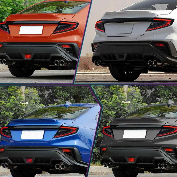V4 Smoke Red LED Dynamic Taillights Fit For Subaru WRX VB 2022-2025 - image 5