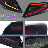 V4 Smoke Red LED Dynamic Taillights Fit For Subaru WRX VB 2022-2025 - image 7