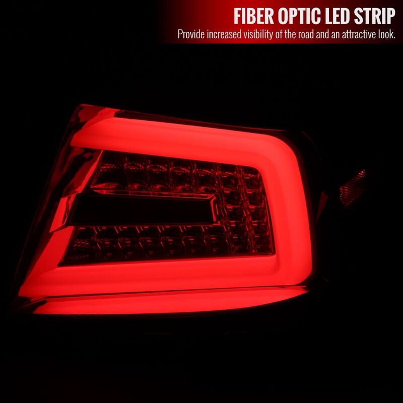 Spec D Clear Red LED Taillights Fit For Subaru Impreza WRX STI G3 4D 2008-2013 - image 5