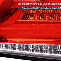 Spec D Clear Red LED Taillights Fit For Subaru Impreza WRX STI G3 4D 2008-2013 - image 6