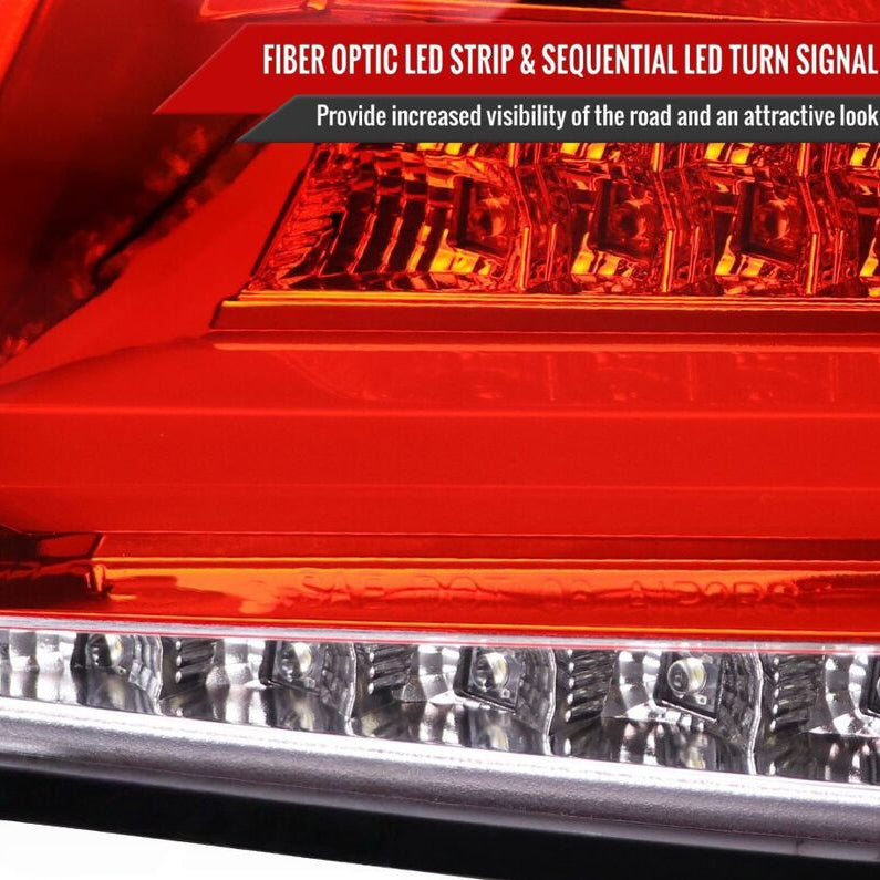 Spec D Clear Red LED Taillights Fit For Subaru Impreza WRX STI G3 4D 2008-2013 - image 6