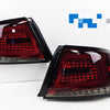 Spec D Smoked Red Sequential LED Taillights Fit For Subaru Impreza WRX STI Sedan G3 2008-2013