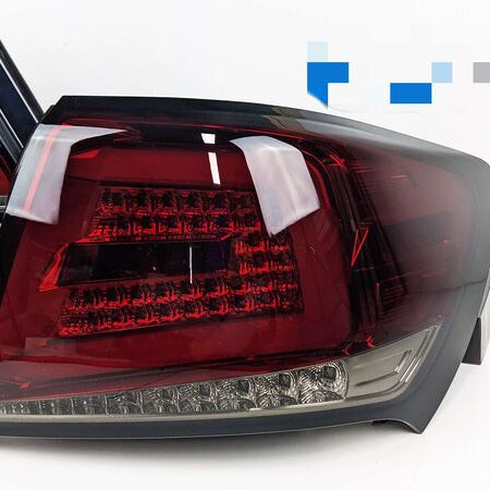 Spec D Smoked Red Sequential LED Taillights Fit For Subaru Impreza WRX STI Sedan G3 2008-2013 - image 2