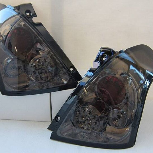 Smoke Full LED Tail Lights Fit For Suzuki Swift Sport Taillights 2004-2010 - image 4