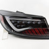 OLM Black White Bar LED Dynamic Tail Lights Fit For Toyota 86 GR86 For Subaru BRZ 2022-2023