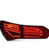 Smoked LED Tail Lamps Fit For Toyota Corolla ZRE172 Sedan 2014-2017 Pair
