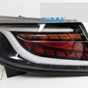 Black White Bar LED Dynamic Tail Lights Fit For Toyota 86 GR86 For Subaru BRZ 2022-2023