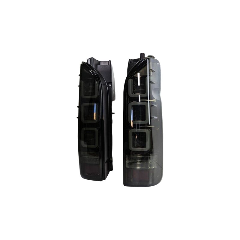 Smoke Black V3 3D Full LED Tail Lights Fit For Toyota Hiace Van 2004-2020 - image 2