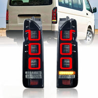 Smoke Black V3 3D Full LED Tail Lights Fit For Toyota Hiace Van 2004-2020 - image 3