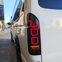 Smoke Black V3 3D Full LED Tail Lights Fit For Toyota Hiace Van 2004-2020 - image 10